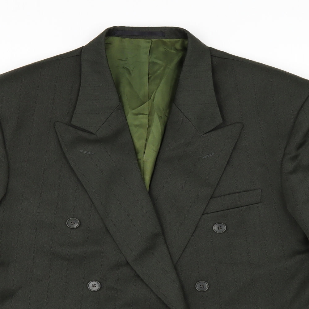 Fascino Mens Green   Jacket Suit Jacket Size 40