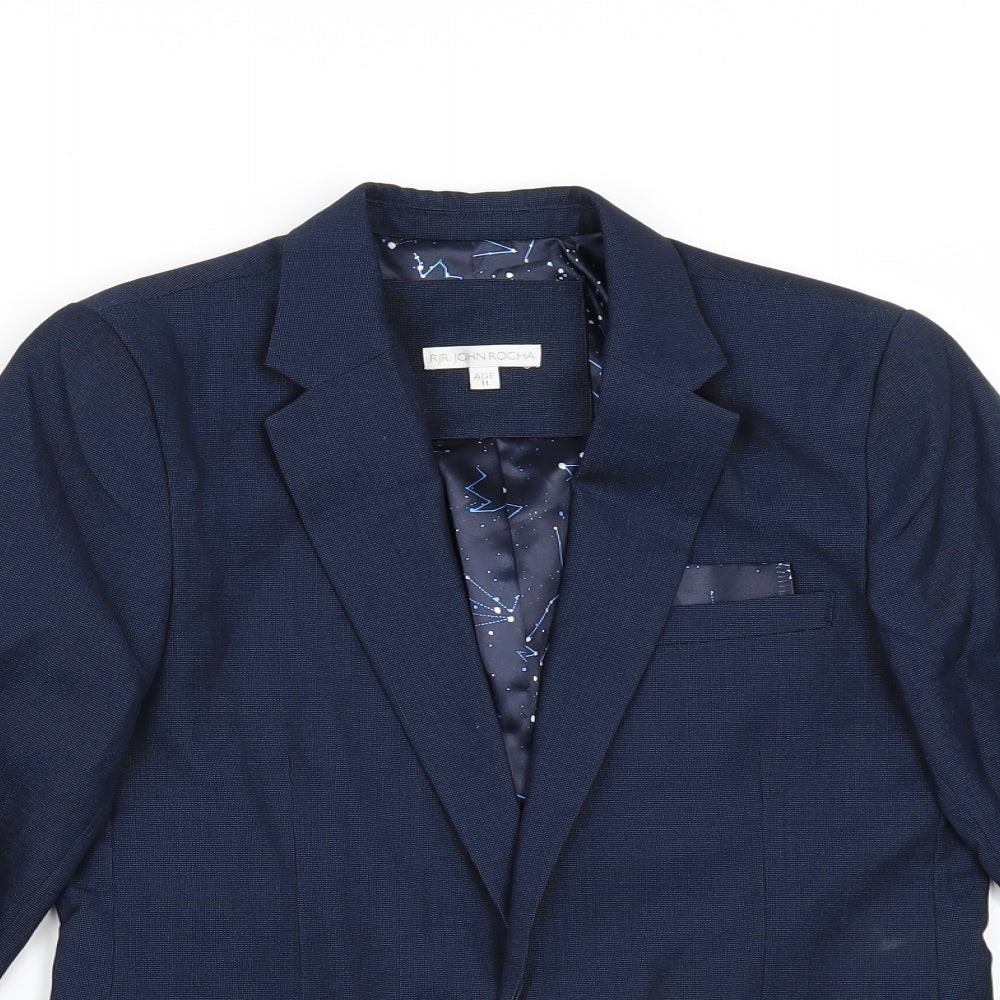 Debenhams Boys Blue   Jacket  Size 11 Years  - Suit Jacket