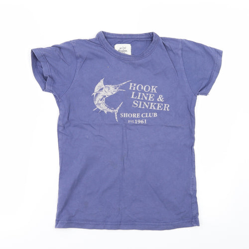 Mini Boden Boys Blue   Basic T-Shirt Size 7-8 Years