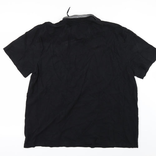 Black Label Mens Black    Polo Size 2XL  - 28