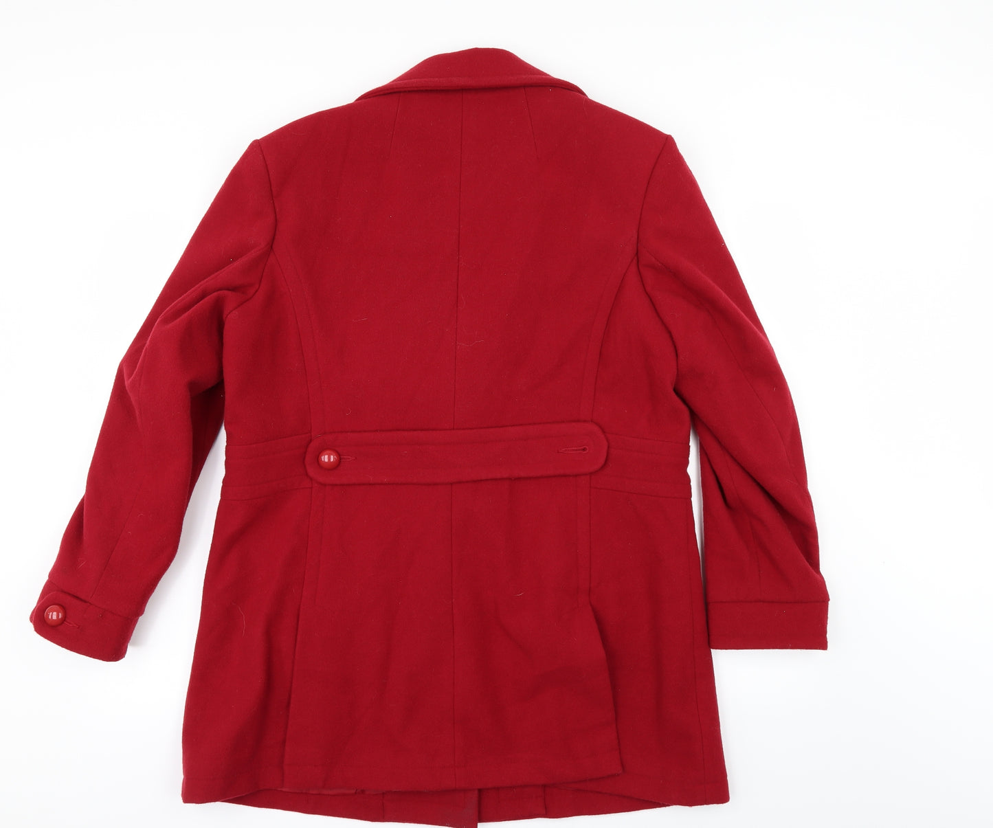 The Great Coat Company Womens Red   Overcoat Coat Size 16