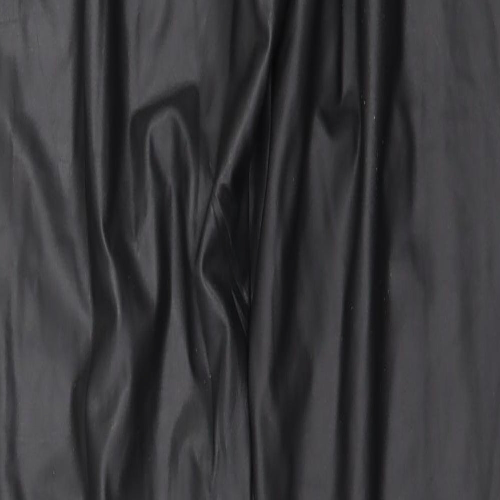 H&M Womens Black   Carrot Leggings Size S L29 in - Leather Effect