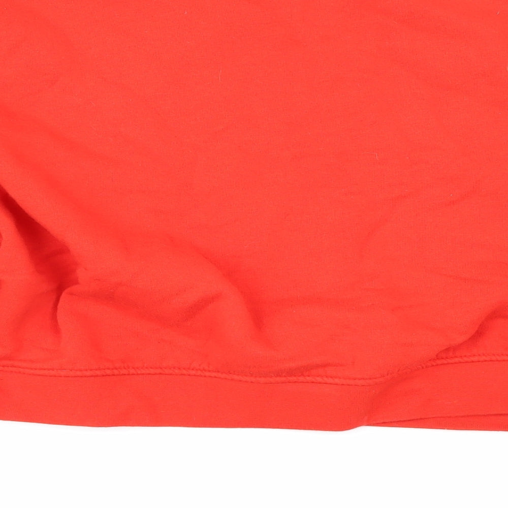 H&M Womens Orange   Pullover Sweatshirt Size L