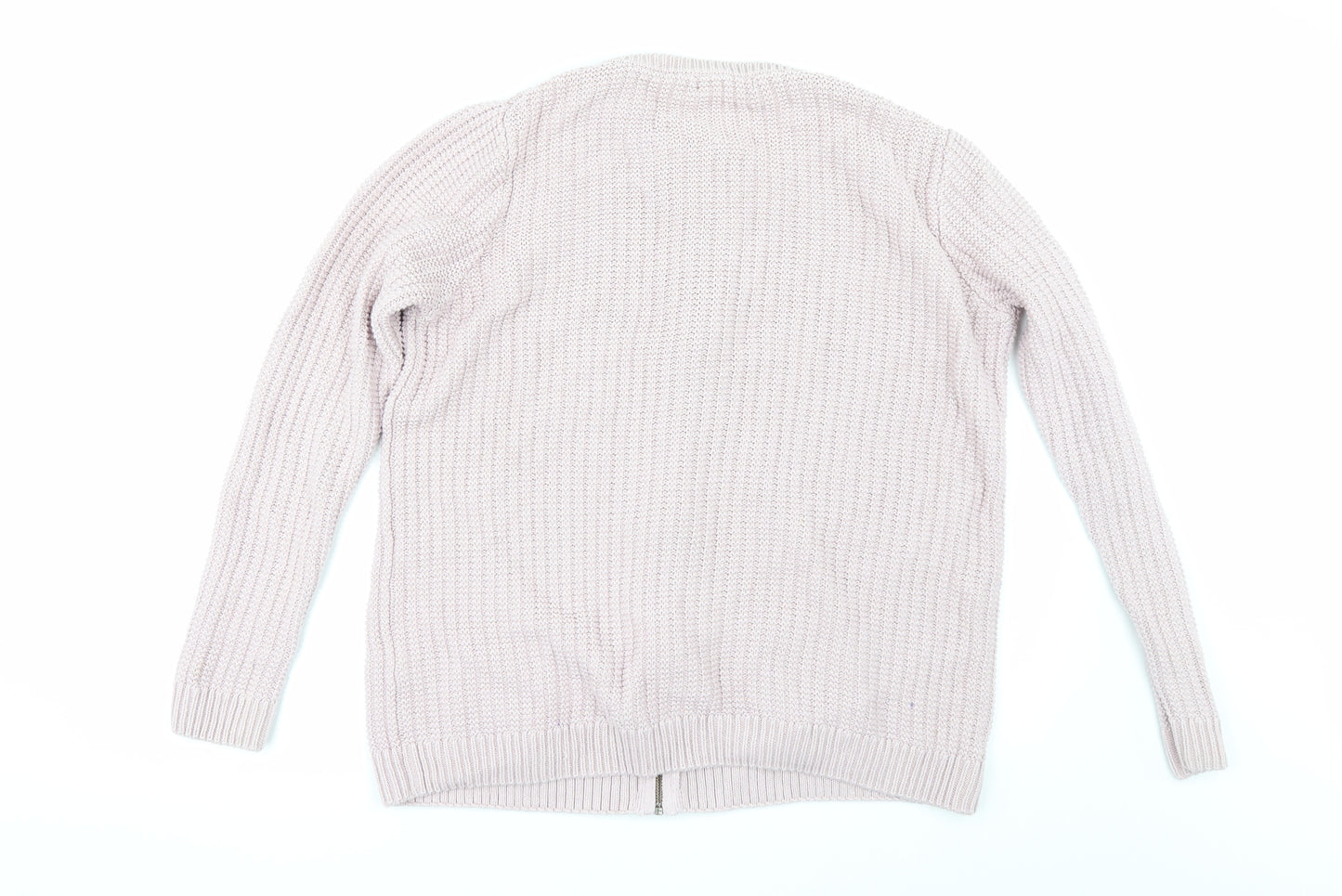 Woolovers Womens Pink   Cardigan Jumper Size XL