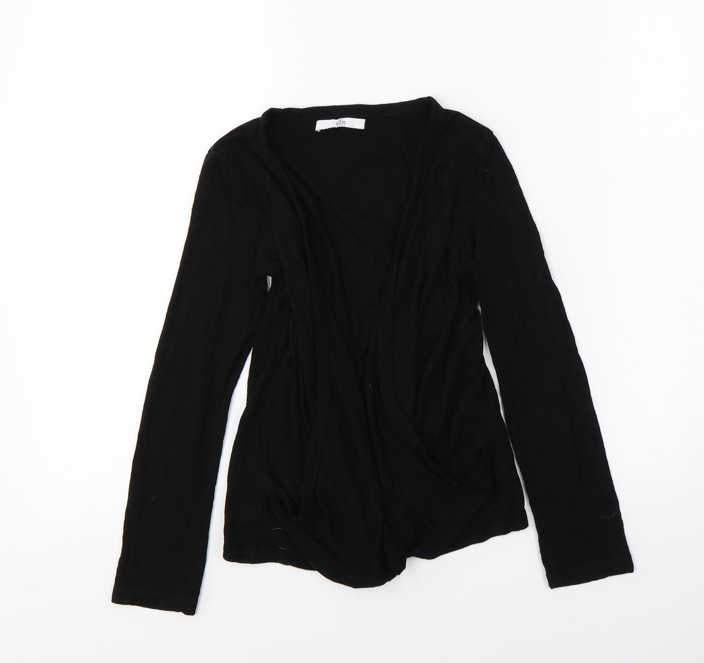 Marks a Girls Black  Knit Cardigan Jumper Size 8-9 Years