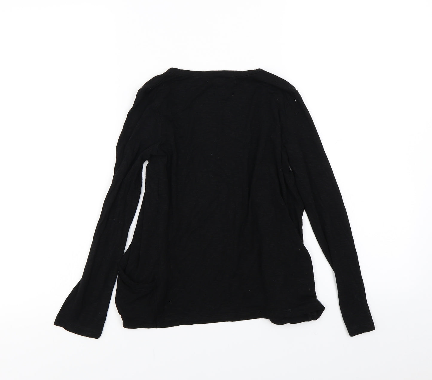 Marks a Girls Black  Knit Cardigan Jumper Size 8-9 Years