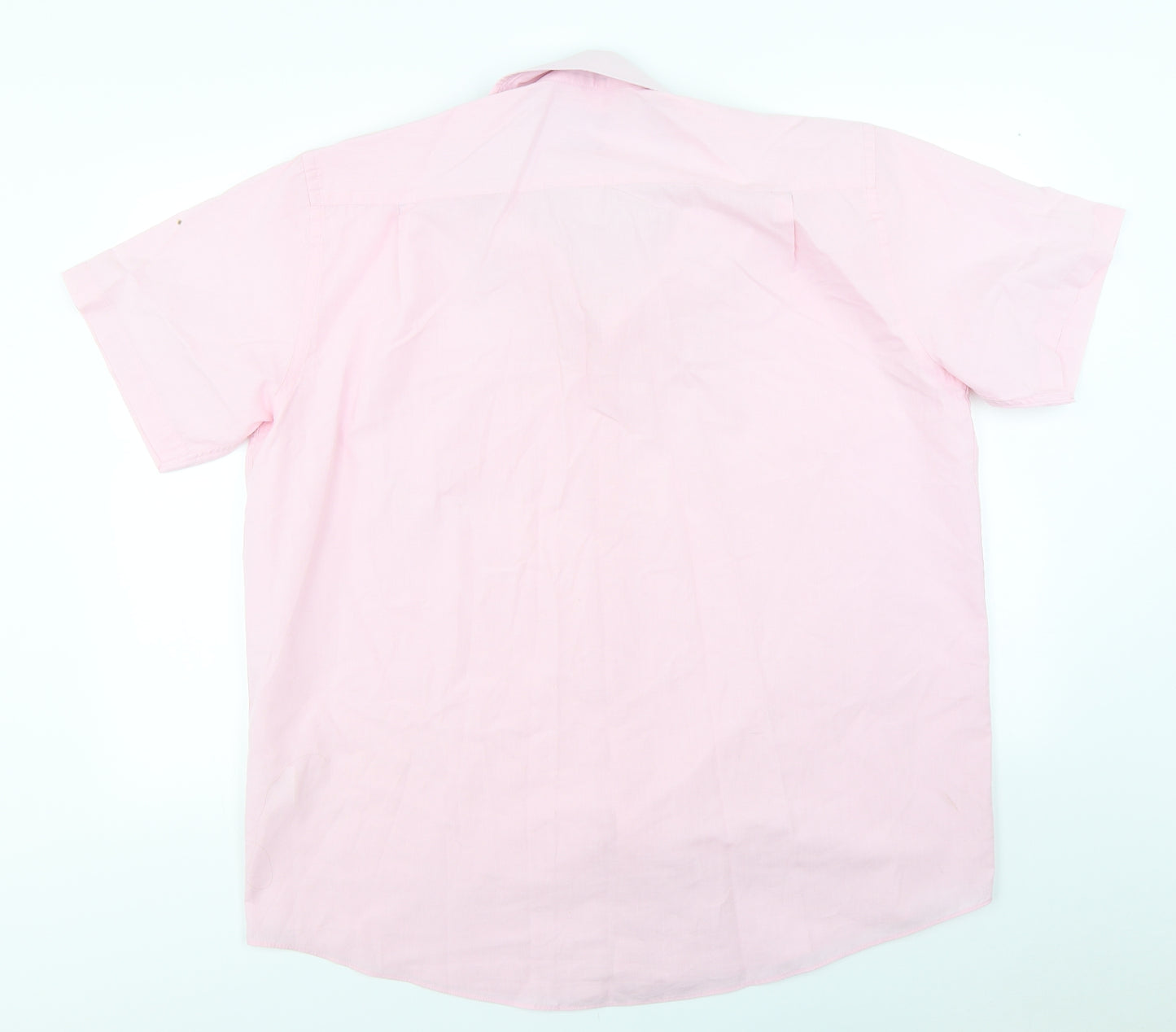 Taylor & Wright Mens Pink  Woven  Dress Shirt Size 17.5