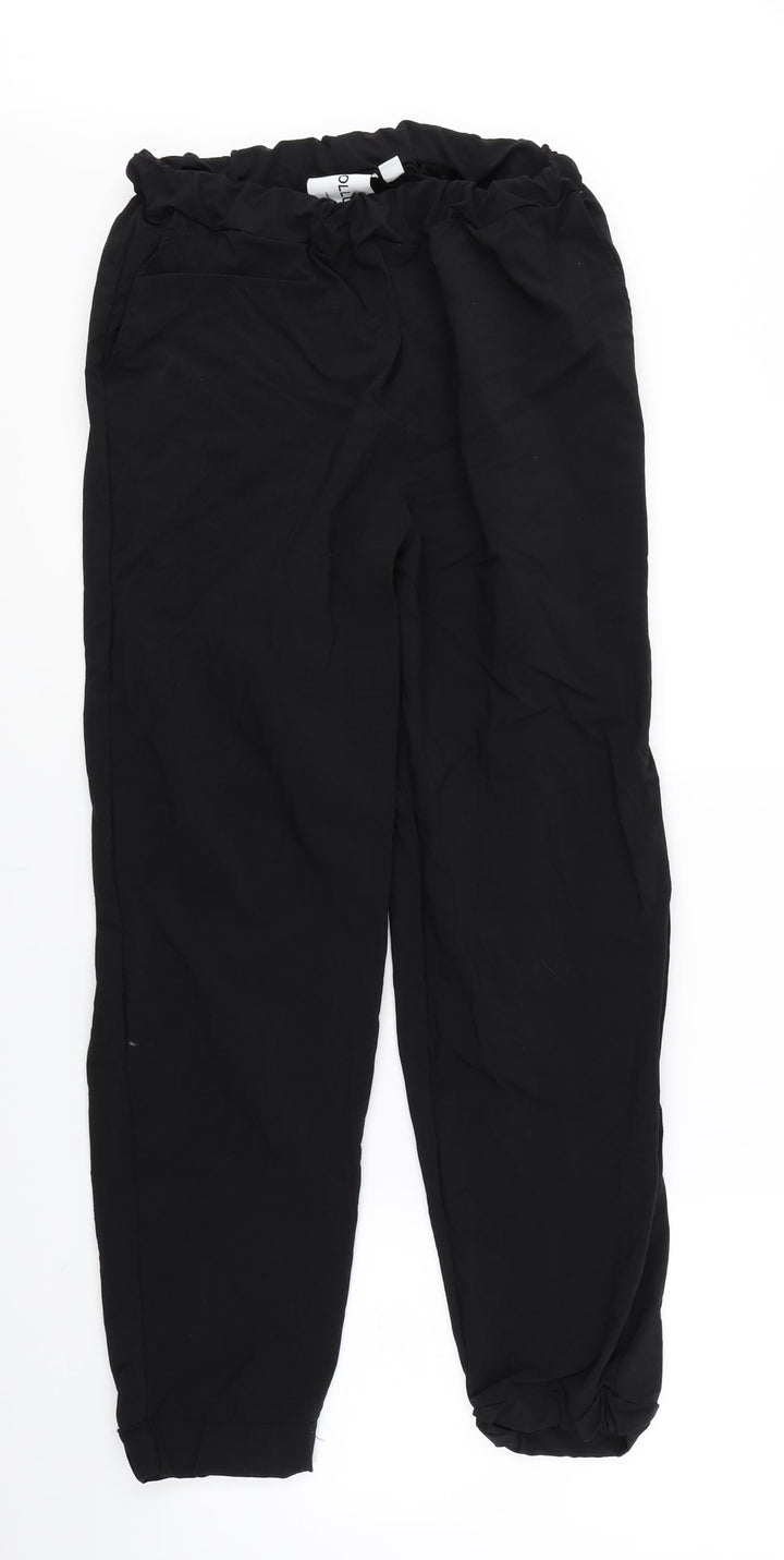 COLLUSION Womens Black Trousers Size 10 L28 in