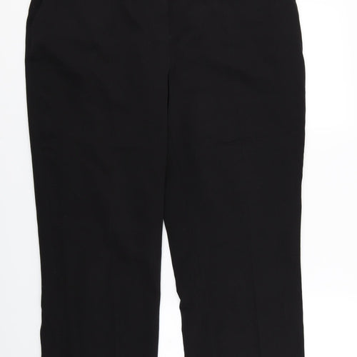 Artigiano Womens Black  Rayon Trousers  Size 18 L29 in