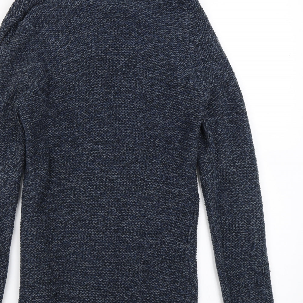 F&F Womens Blue  Knit Cardigan Jumper Size 8