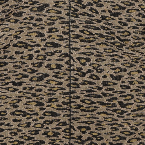 Marks and Spencer Womens Brown Animal Print Knit Pullover Jumper Size 12