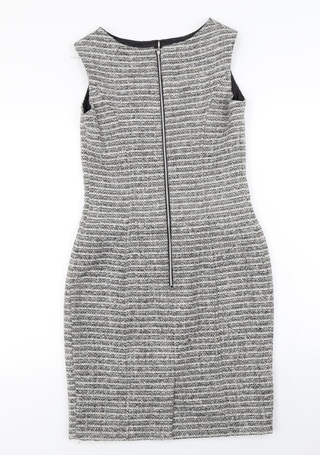 Atmosphere Womens Grey Striped  Pencil Dress  Size 10