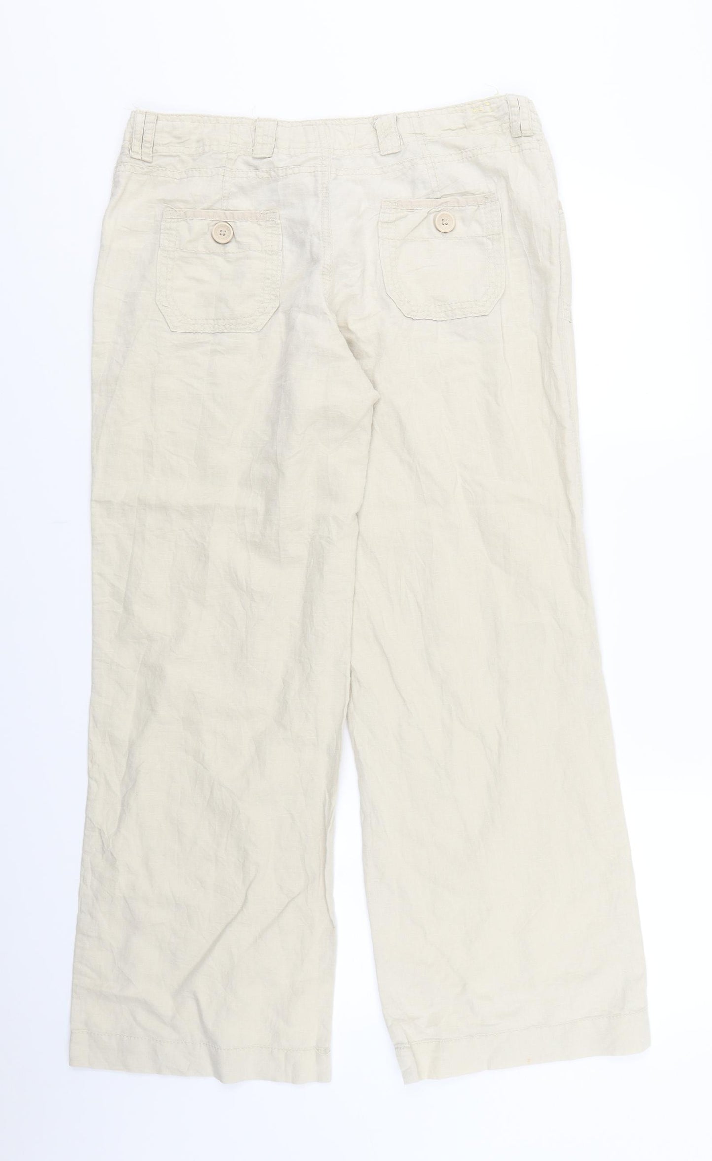 New Look Womens Beige   Trousers  Size 12 L30 in