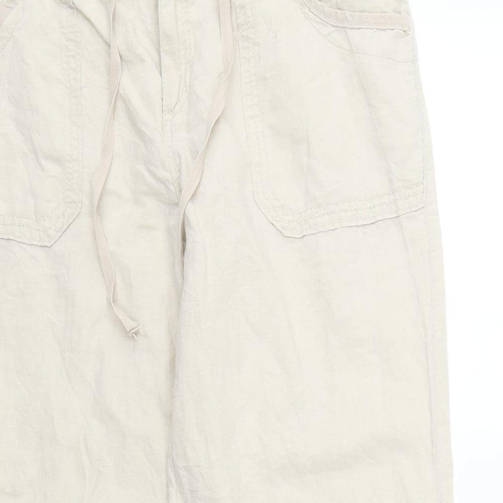New Look Womens Beige   Trousers  Size 12 L30 in