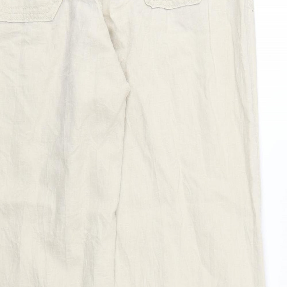 New Look Womens Beige   Trousers  Size 12 L30 in