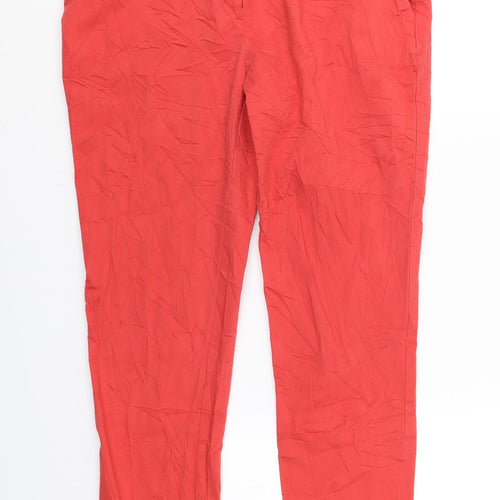 Atmosphere Womens Red   Cropped Trousers Size 10 L25 in