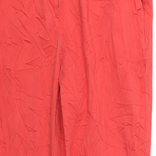 Atmosphere Womens Red   Cropped Trousers Size 10 L25 in