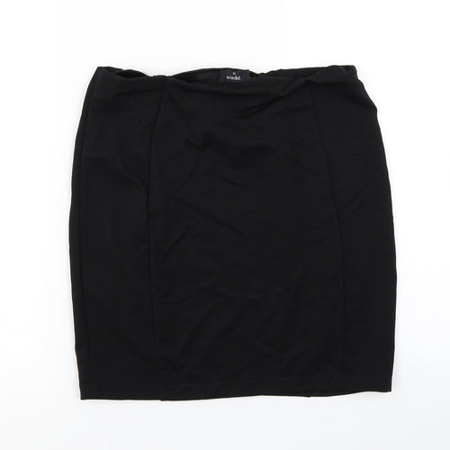 Papaya Womens Black  Rayon A-Line Skirt Size 12