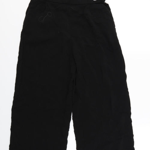 Zara Womens Black  Rayon Bloomer Trousers Size S L24 in