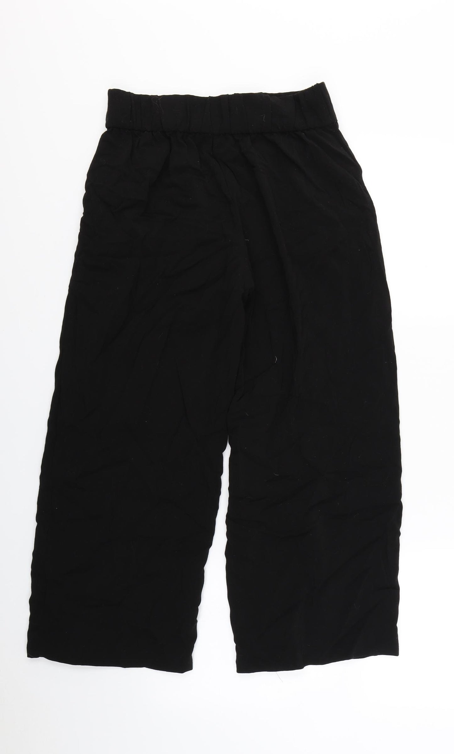 Zara Womens Black  Rayon Bloomer Trousers Size S L24 in