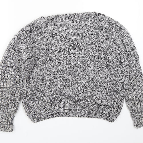 Papaya Womens Grey  Knit Pullover Jumper Size M