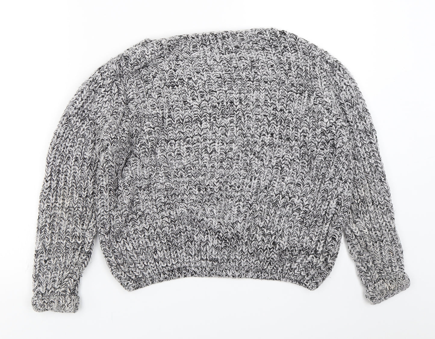 Papaya Womens Grey  Knit Pullover Jumper Size M