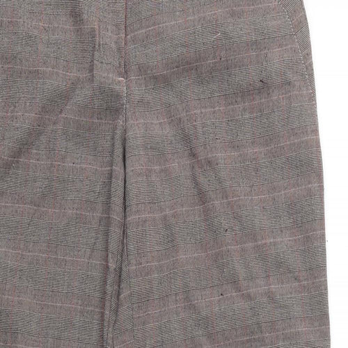 NEXT Womens Brown Striped Rayon Trousers  Size 12 L28 in
