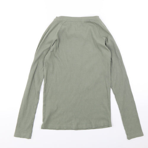 Brave Soul Womens Green  Knit Pullover Jumper Size M