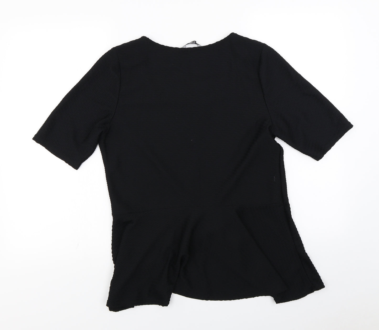 F&F Womens Black  Jersey Basic T-Shirt Size 16