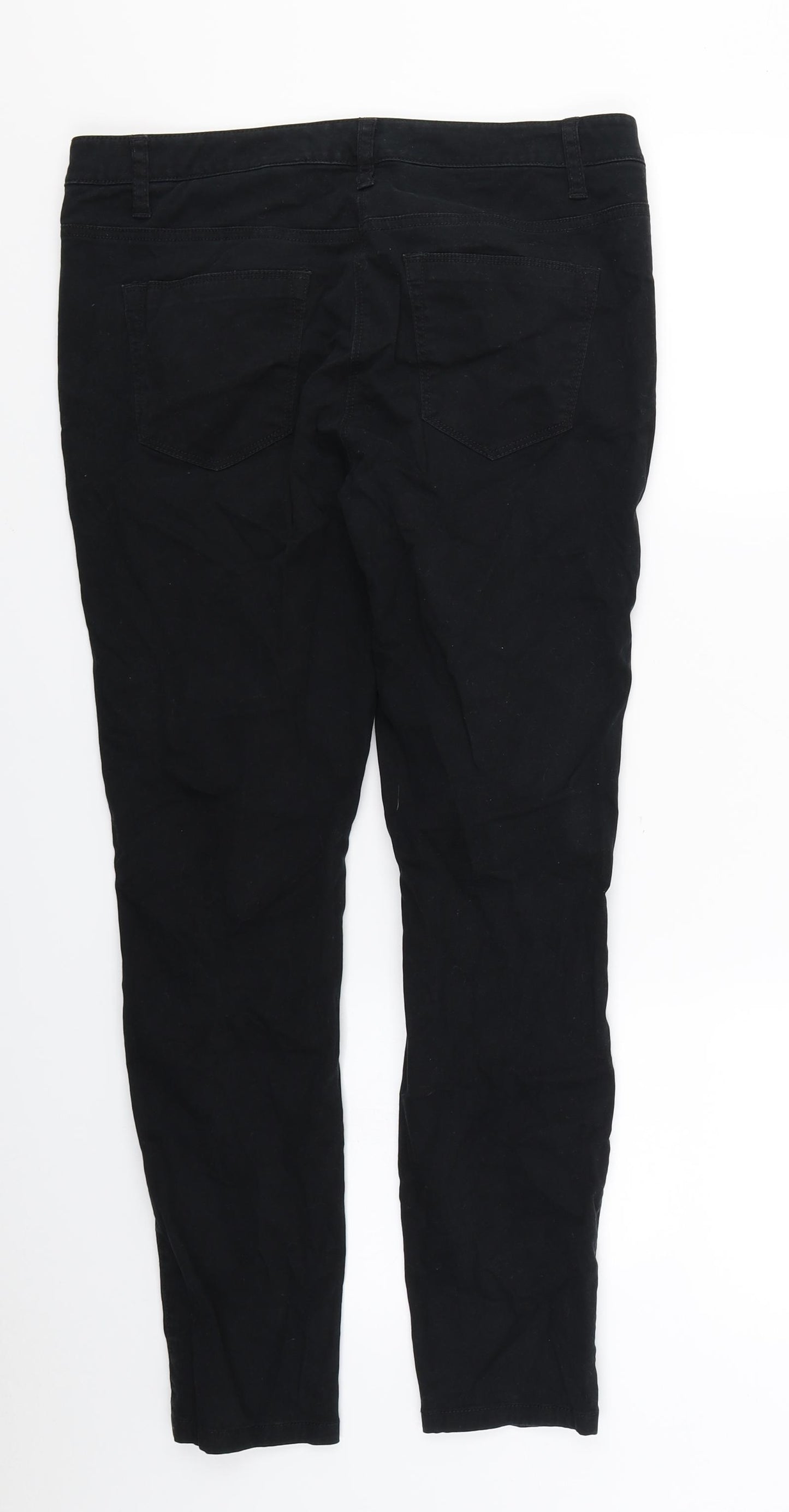NEXT Womens Black  Denim Skinny Jeans Size 10 L27 in