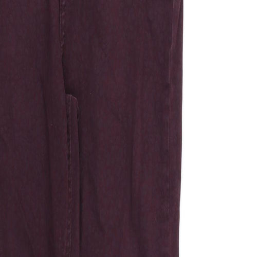 F&F Womens Purple Animal Print Denim Skinny Jeans Size 6 L28 in