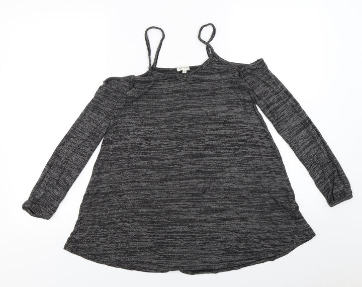 River Island Womens Grey  Knit Pullover Jumper Size 8
