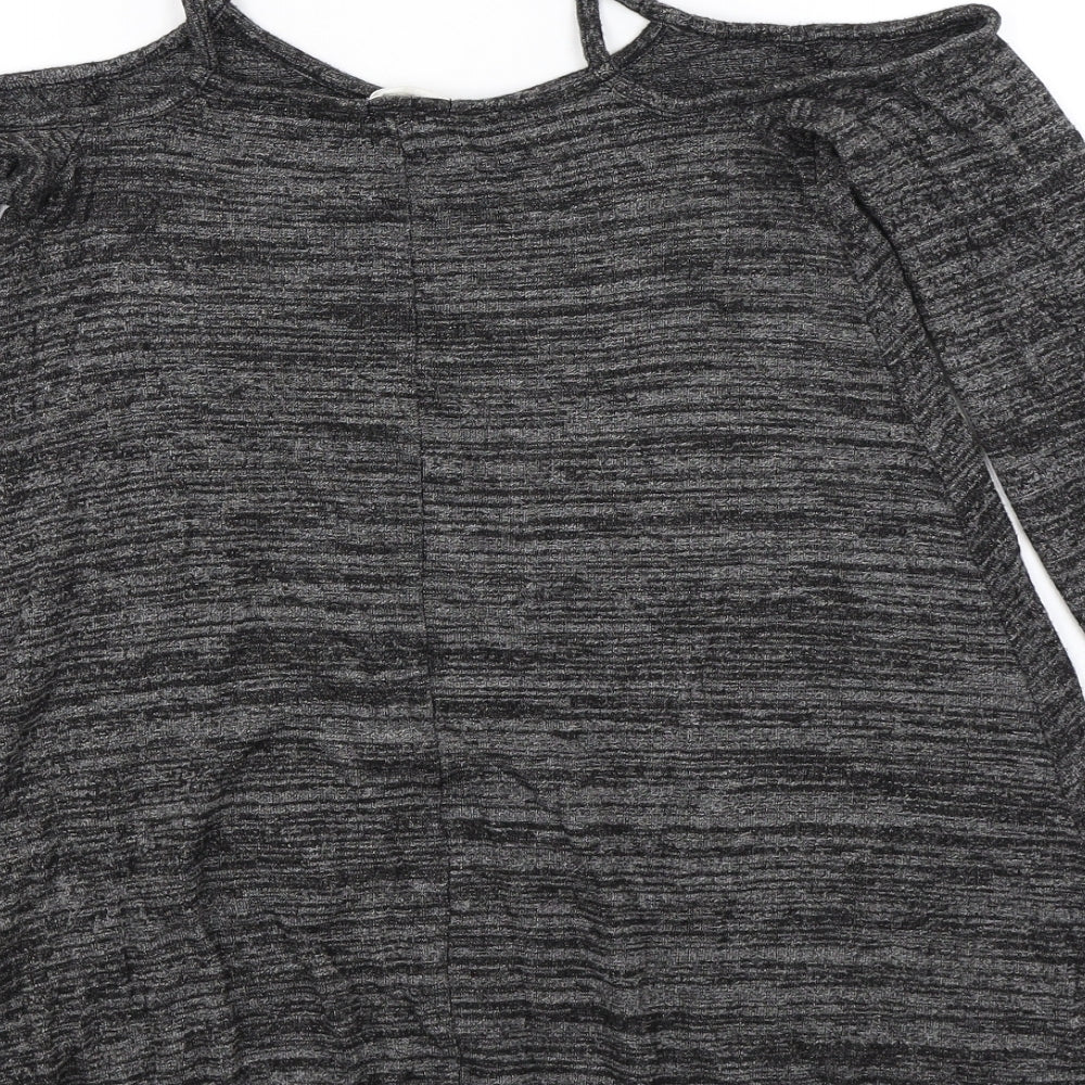River Island Womens Grey  Knit Pullover Jumper Size 8