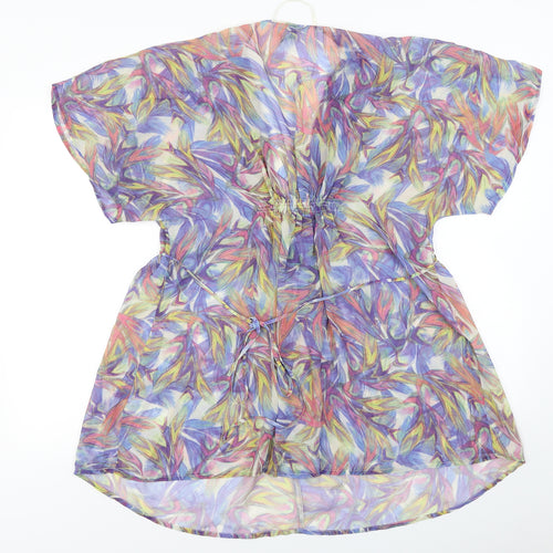 Divided by H&M Womens Multicoloured Floral Chiffon Basic Blouse Size 10  - Kaftan