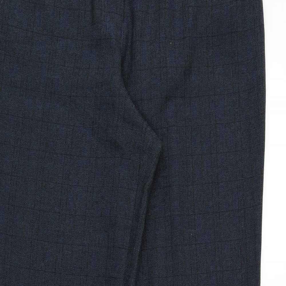 NEXT Womens Blue Striped Rayon Trousers  Size 16 L30 in