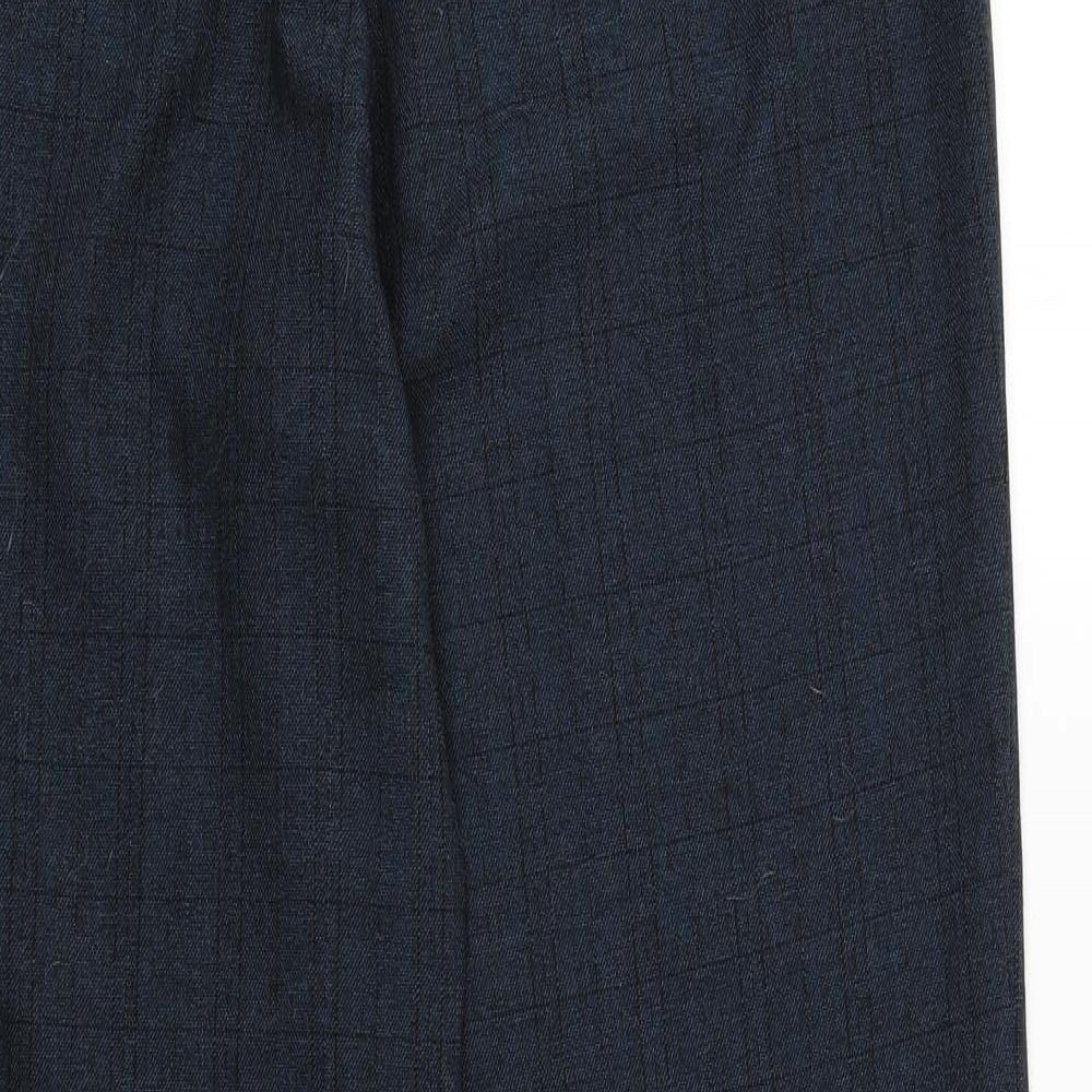 NEXT Womens Blue Striped Rayon Trousers  Size 16 L30 in