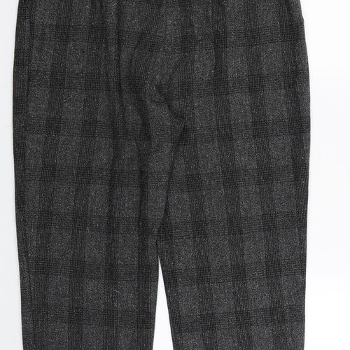 Topshop Womens Grey Striped  Trousers  Size 14 L24 in