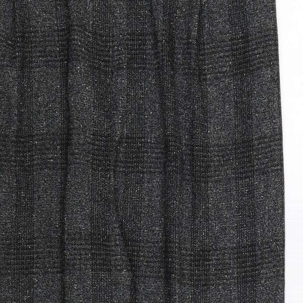 Topshop Womens Grey Striped  Trousers  Size 14 L24 in