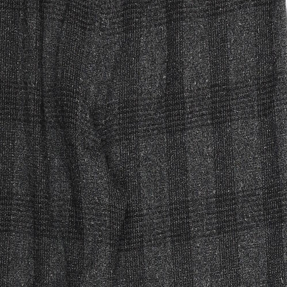 Topshop Womens Grey Striped  Trousers  Size 14 L24 in