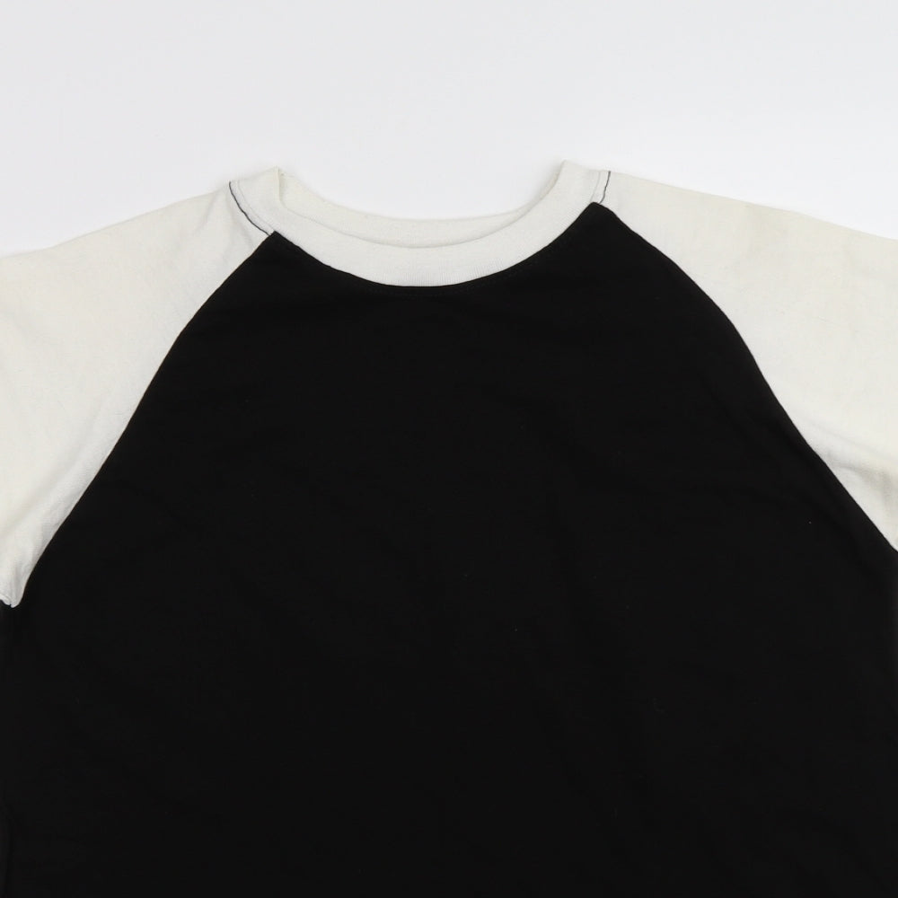 Boohoo Mens Black  Jersey  T-Shirt Size M