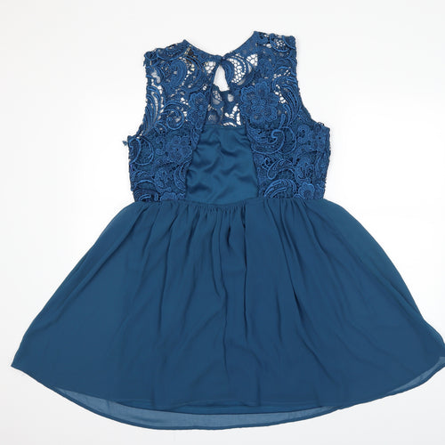 evie Womens Blue   Fit & Flare  Size 10