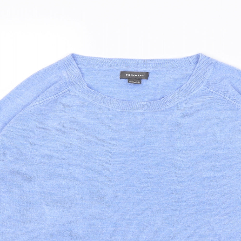Primark Womens Blue  Knit Pullover Jumper Size 14