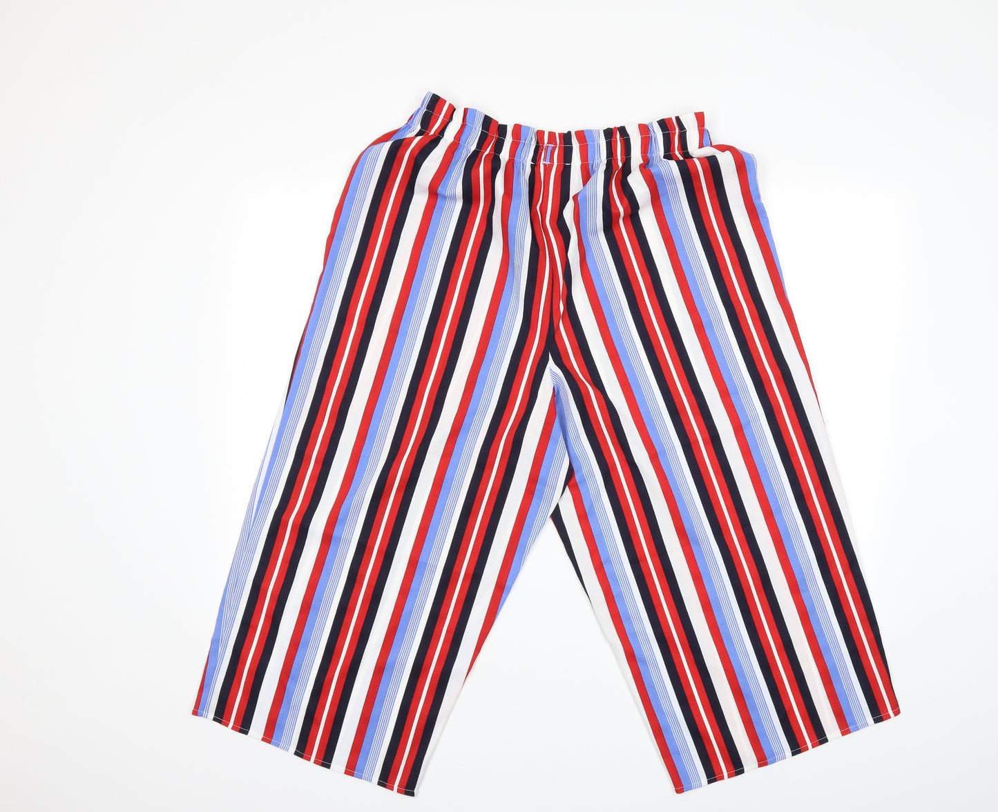 George Womens Blue Striped  Trousers  Size 14 L20 in