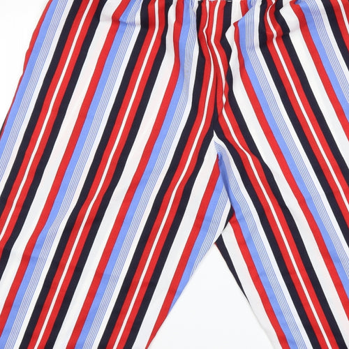 George Womens Blue Striped  Trousers  Size 14 L20 in