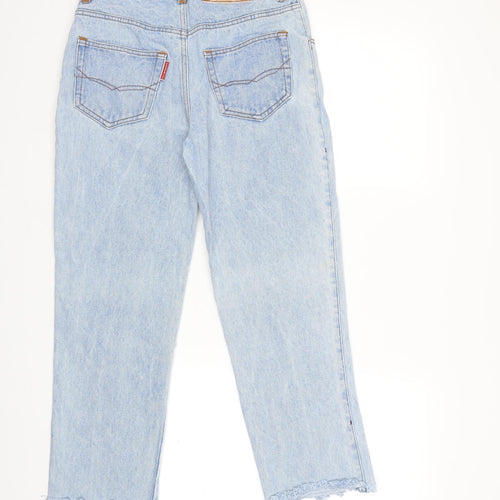 ahdeny Womens Blue  Denim Mom Jeans Size 28 in L29 in