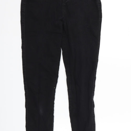 Denim & Co. Womens Black  Denim Jegging Jeans Size 8 L26 in