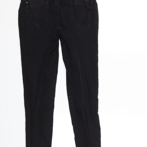 Denim & Co. Womens Black  Denim Jegging Jeans Size 8 L26 in