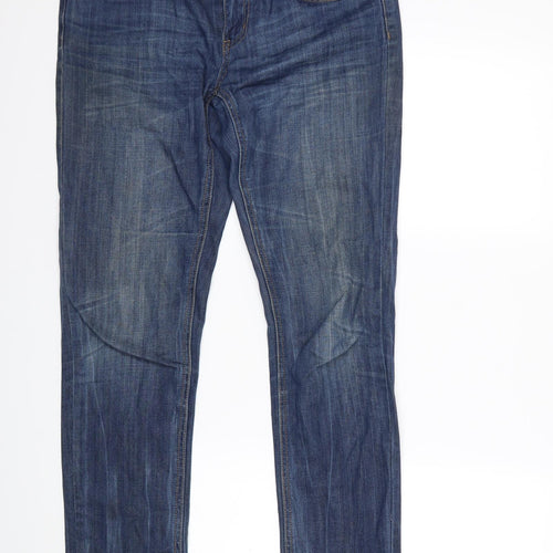 NEXT Womens Blue  Denim Straight Jeans Size 10 L28 in