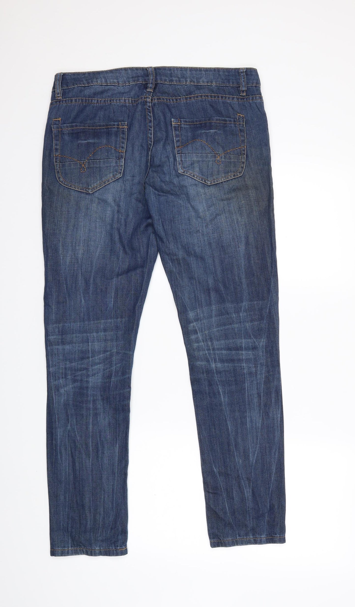 NEXT Womens Blue  Denim Straight Jeans Size 10 L28 in