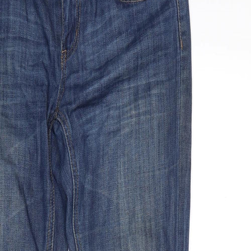 NEXT Womens Blue  Denim Straight Jeans Size 10 L28 in